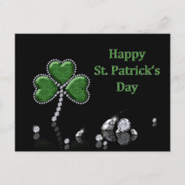 Brilliant Lycklig St. Patrick Day Diamonds Vykort