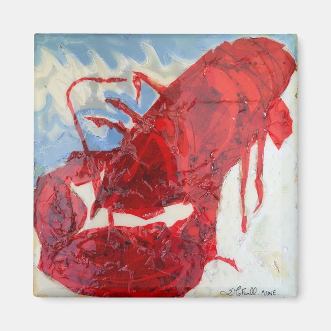 Brilliant Maine Lobster Magnet (Framsidan)