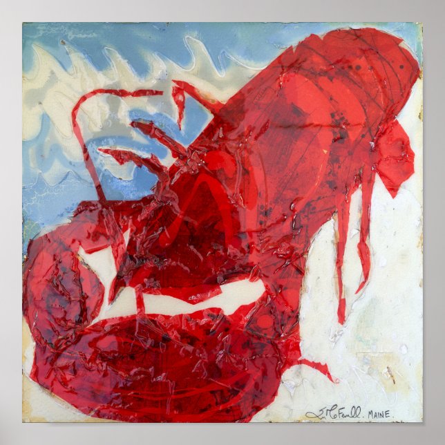 Brilliant Maine Lobster Poster (Framsidan)