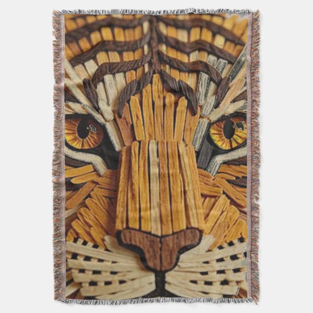 Brilliant Match Box Tiger  Filt (Framsidan Vertikal)