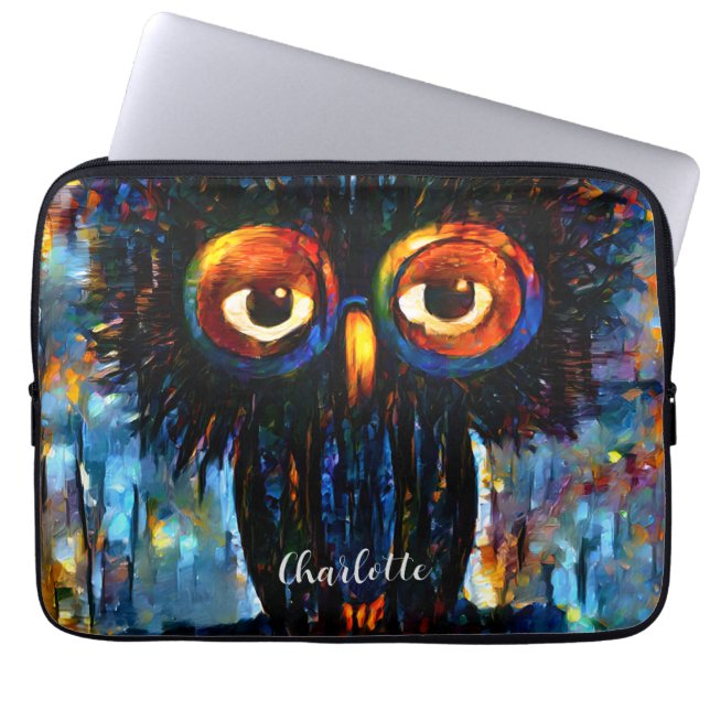 Brilliant och Wise Uggla Laptop Fodral (Framsidan)