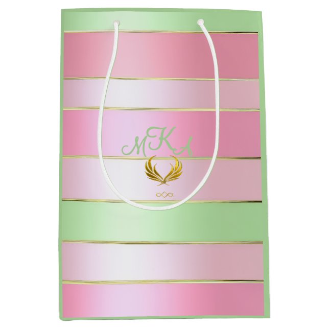 Brilliant Pastel Pink and Green Striped  (Framsidan)