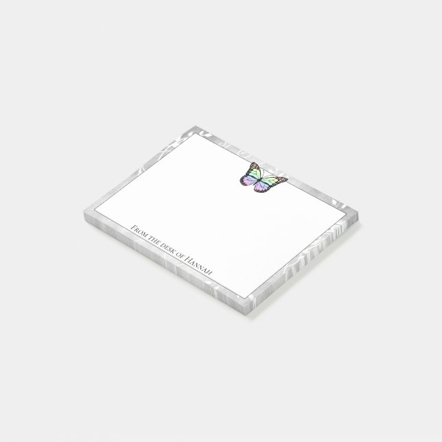 Brilliant Rainbow Butterfly Notes Post-it Block (Vinklad)