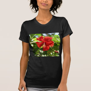 Brilliant Red Hawaiian Hibiscus Flower Tröja