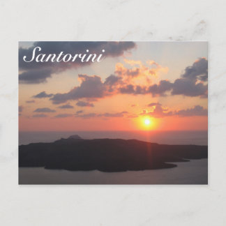 Brilliant Santorini Sunset Vykort