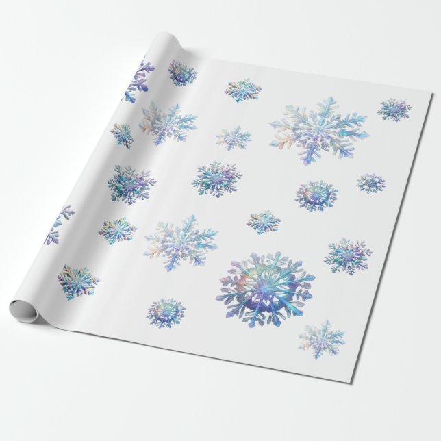 Brilliant Snowflake Presentpapper (Utrullad)