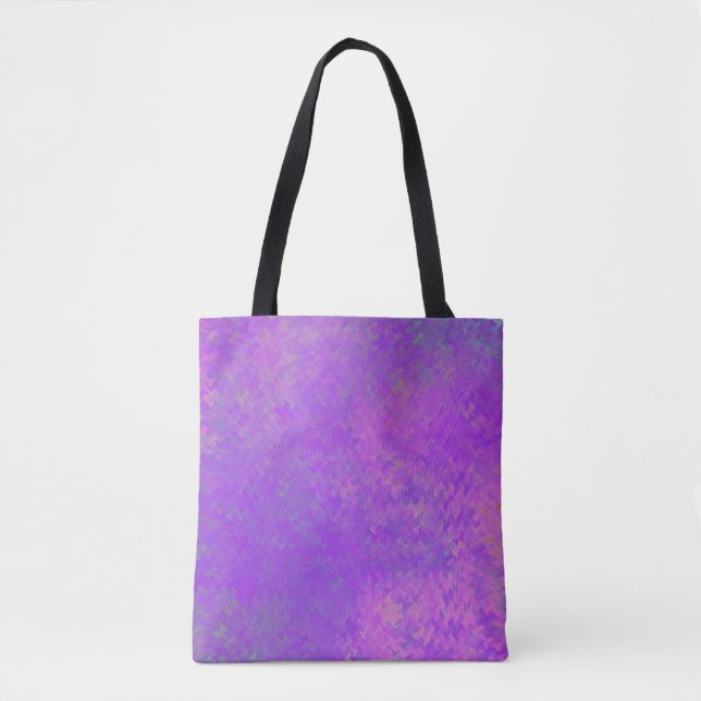 Brilliant Violet Modern MarLED Art Tygkasse (Framsida)