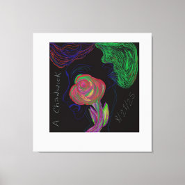 Brilliantly Colored African Floral   Canvastryck