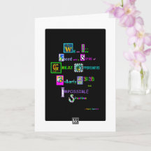 Brilliskt förklädt hälsningskort