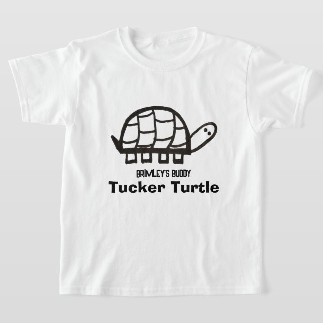 Brimley Buddy Barn ’Färg-Me’ T ~ Tucker Turtle Shirt (Laydown)