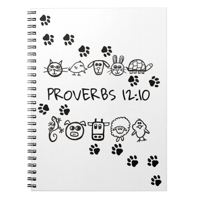 Brimleys PROVERBS 12:10 ~ bärbar dator Anteckningsbok (Framsidan)
