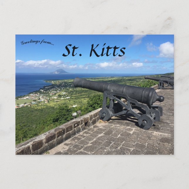 Brimstone Backe Fortress St Kitts Vykort (Framsida)