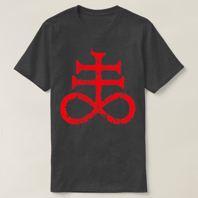 Brimstone Satanic Kor Symbol T Shirt (Design framsida)