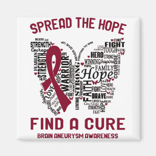 Brin Aneurysm Awareness Month Ribbon Gifts Magnet