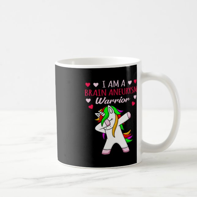 Brin Aneurysm Warrior Awareness Month Support Gra Kaffemugg (Höger)