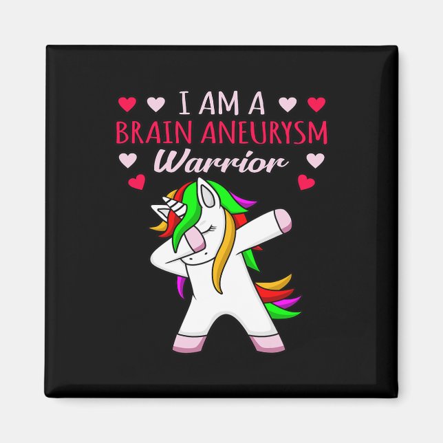 Brin Aneurysm Warrior Awareness Month Support Gra Magnet (Framsidan)