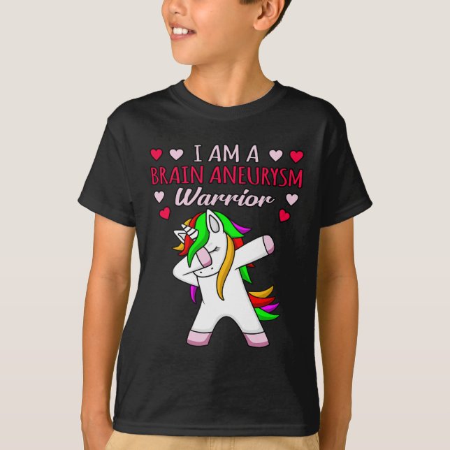 Brin Aneurysm Warrior Awareness Month Support Gra T Shirt (Framsida)