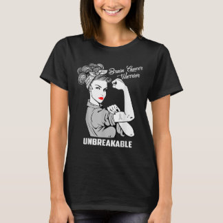 Brin Cancer Warrior Obrytable Awareness Gift T Shirt