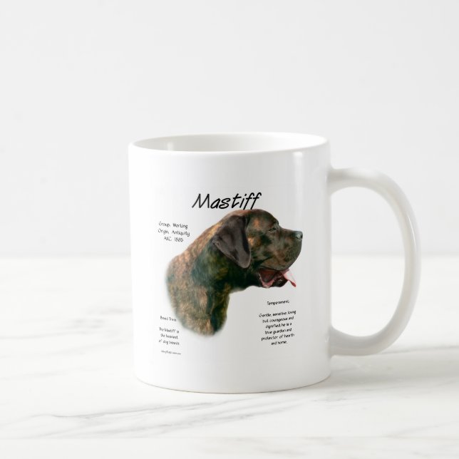 Brindle Apricot Mastiff History Kaffemugg (Höger)