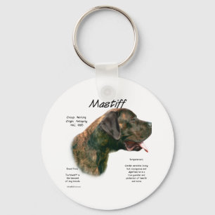 Brindle Apricot Mastiff History Nyckelring