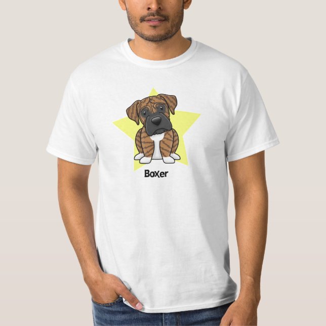 Brindle boxare för Kawaii stjärna T Shirt (Framsida)