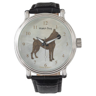 Brindle boxarevakthund armbandsur