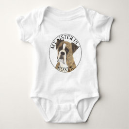 Brindle Boxer Hund Big Sister T Shirt