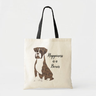 Brindle Boxer Shopping Tote med Anpassningsbar Tex Tygkasse