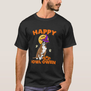Brindle Boxer Witch Costume Hund älskare Lycklig H T Shirt