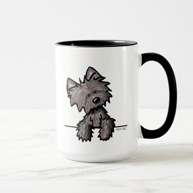 Brindle Cairn Terrier Mugg (Höger)