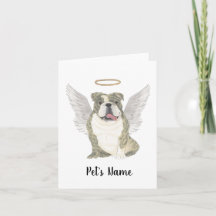 Brindle English Bulldog Sympathy Memorial
