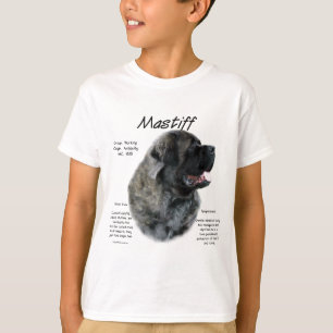 Brindle Fluffy Mastiff Historia T-shirt