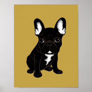 Brindle Fransk Bulldog Poster