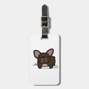 Brindle Frenchie Bagagebricka