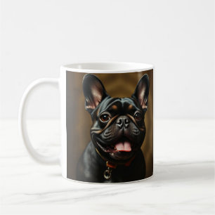 Brindle Frenchie Fransk Bulldog Hund Husdjur Kaffemugg
