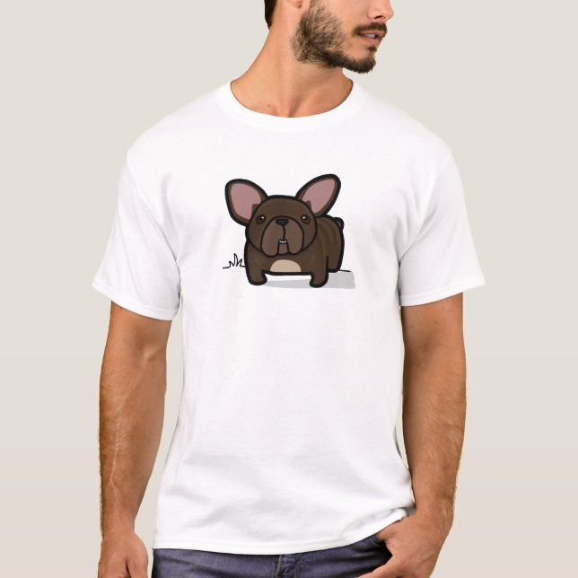 Brindle Frenchie T-shirt (Framsida)