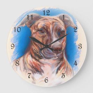 Brindle groptjurhund stor klocka