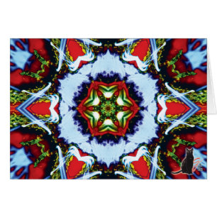 Brindle Kaleidoscope Hälsningskort