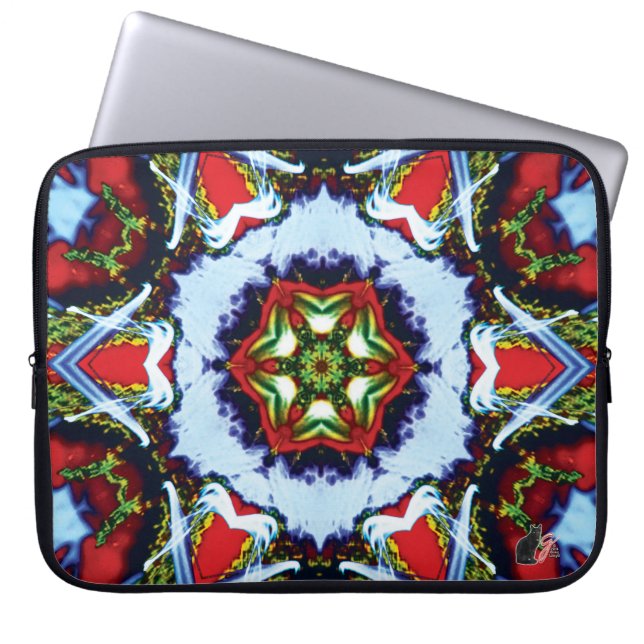 Brindle Kaleidoscope Laptop Fodral (Framsidan)
