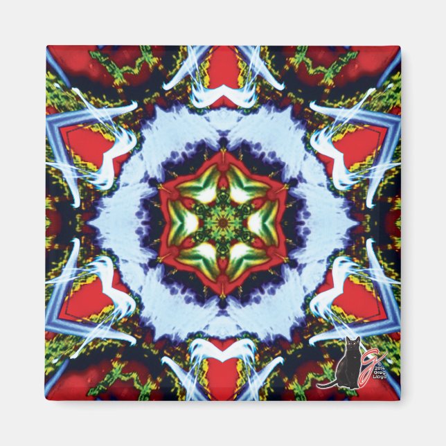 Brindle Kaleidoscope Magnet (Framsidan)