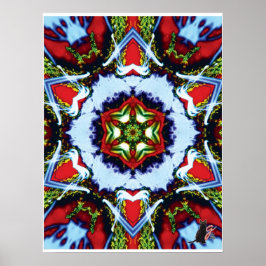 Brindle Kinetic Collage Kalejdoskop Affisch