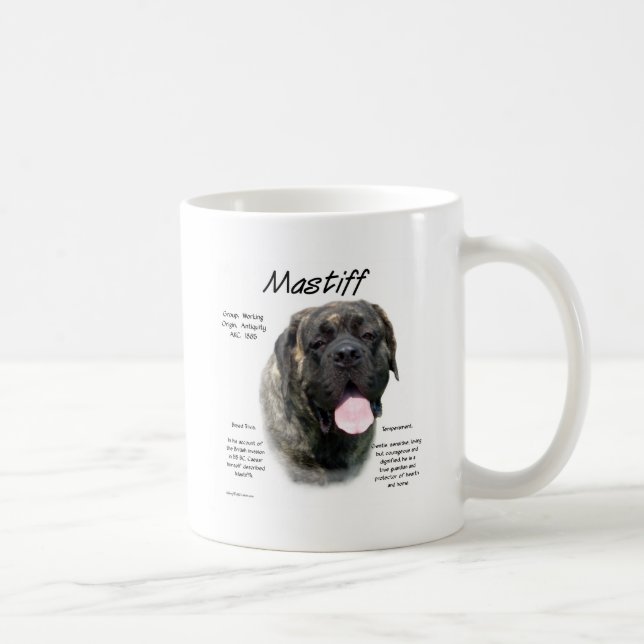 Brindle Mastiff History Kaffemugg (Höger)