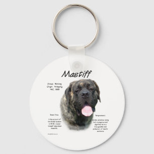 Brindle Mastiff History Nyckelring