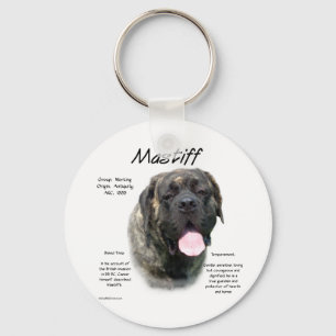 Brindle Mastiff History Nyckelring
