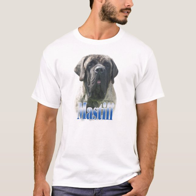Brindle Mastiff Namn T-Shirt (Framsida)