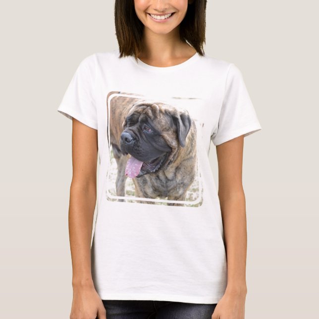 Brindle Mastiff Tee Shirt (Framsida)