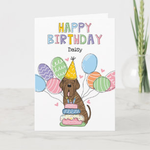 Brindle Neapolitan Mastiff Birthday Kort