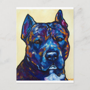 Brindle Pit Bull Cody Vykort