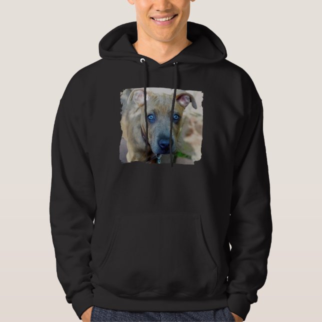Brindle Pit Bull Puppy av Shirley Taylor Sweatshirt (Framsida)