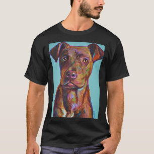 Brindle Pitbull Valp T Shirt
